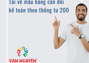 Tải về mẫu bảng cân đối kế toán theo thông tư 200