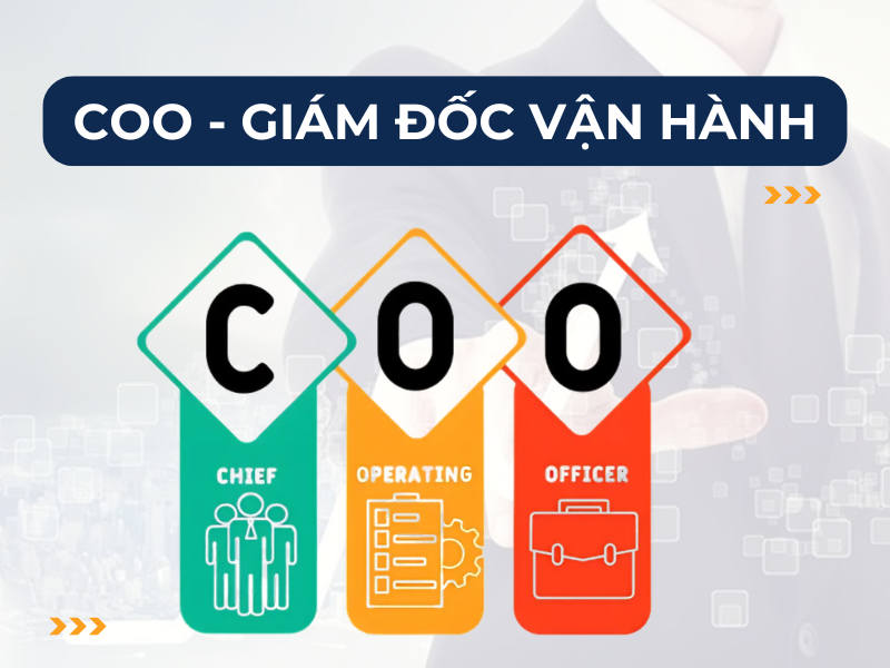 COO -  giám sát chức năng hành chính và hoạt động hàng ngày của doanh nghiệp