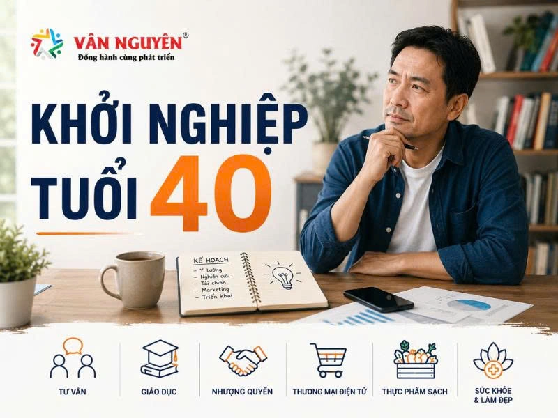 Khởi nghiệp tuổi 40: Gợi ý 9 mô hình kinh doanh theo mức vốn