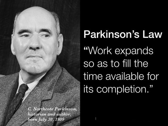 Định luật Parkinson được đặt theo tên của Nhà sử học Cyril Parkinson
